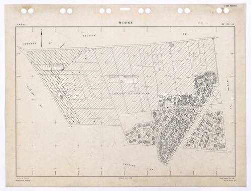 Section AV. Feuille remaniée pour 1985.