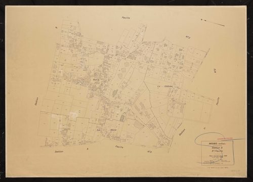 Section B feuille n°3. Plan révisé pour 1938. A jour pour 1968. 2e édition à jour pour 1975.