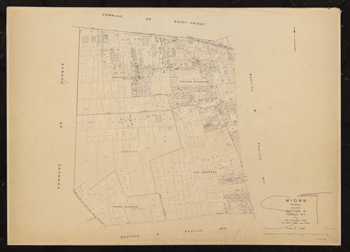 Section A feuille n°1. Plan révisé pour 1938. 2e édition à jour pour 1975.