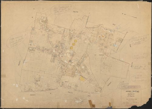 Section B 3e feuille. Plan révisé pour 1938. Réédité pour 1975.