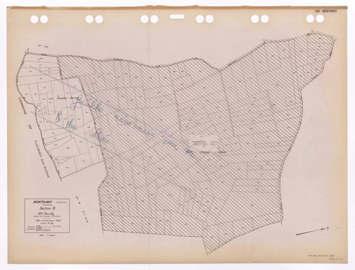Section B 10e feuille (partie de l'ancienne 1ère feuille). Plan révisé pour 1933. 3e édition à jour pour 1980. Feuille remaniée pour 1992.