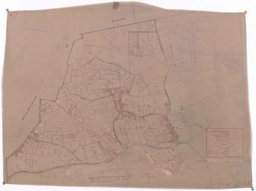 Section C 1ère feuille (partie de l'ancienne 1ère feuille). Plan révisé pour 1933.