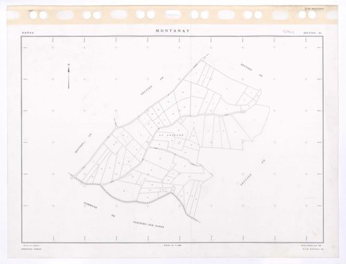 Section AL. Feuille remaniée pour 1992.