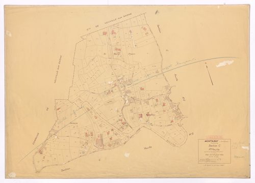 Section C 1ere feuille (partie de l'ancienne première feuille). Plan révisé pour 1933. 2e édition à jour 1968. Feuille supprimée pour 1980.