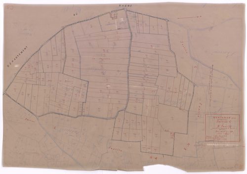 Section C 5e feuille (partie de l'ancienne 2e feuille). Plan révisé pour 1933.