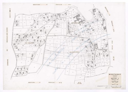 Section C feuille n°3. Plan révisé pour 1933. 3e édition à jour pour 1980. Annulation pour 1992 suite à remembrement.
