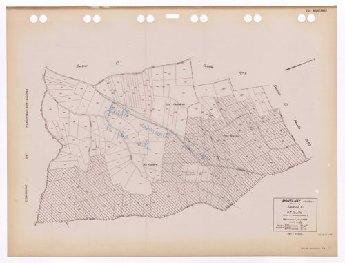 Section C 4e feuille (partie de l'ancienne 2e feuille). Plan révisé pour 1933. 3e édition à jour pour 1980. Feuille remaniée pour 1992.