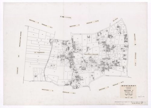 Section C feuille n°2. Plan révisé pour 1933. 3e édition à jour pour 1980.