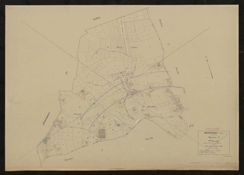 Section C 1ère feuille (partie de l'ancienne 1ère feuille). Plan révisé pour 1933.