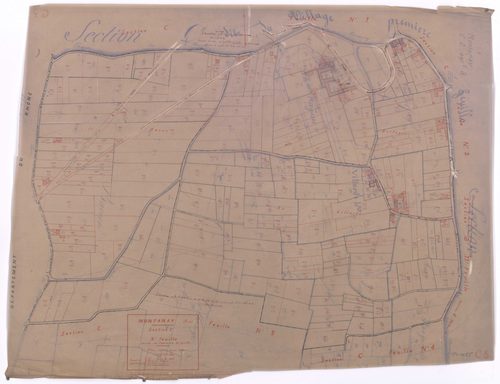 Section C 3e feuille (partie de l'ancienne 2e feuille). Plan révisé pour 1933.