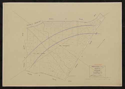 Section A 3e feuille (partie de l'ancienne 1ère feuille). Plan révisé pour 1933.