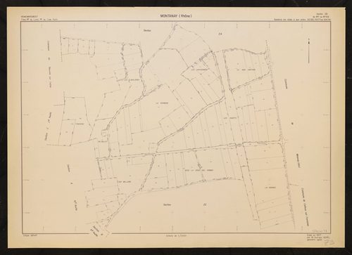 Section ZB. Plan établi en 1977.
