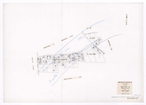 Section B 11e feuille (partie de l'ancienne 1ère feuille). Plan révisé pour 1932. 3e édition à jour pour 1980. Feuille remaniée pour 1992.