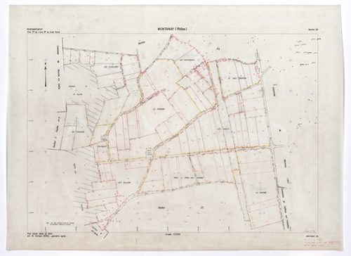 Section ZB. Plan établi en 1976.