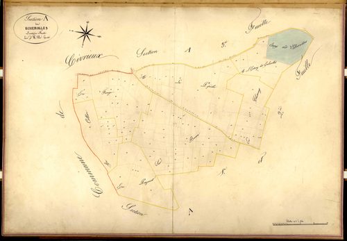 Section A des Echerolles, feuille n°4.