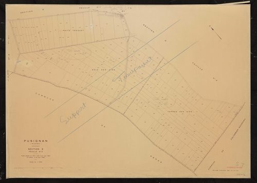Section E 2e feuille. Feuille dressée en 1812, mise à jour pour 1957. 2e édition à jour pour 1980.