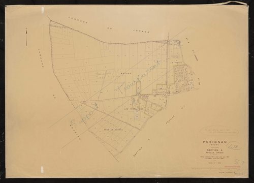 Section A feuille unique. Feuille dressée en 1812, mise à jour pour 1957. 2e édition à jour pour 1980.