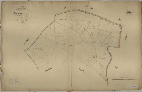 Section E dite de Lavala, feuille n°1.