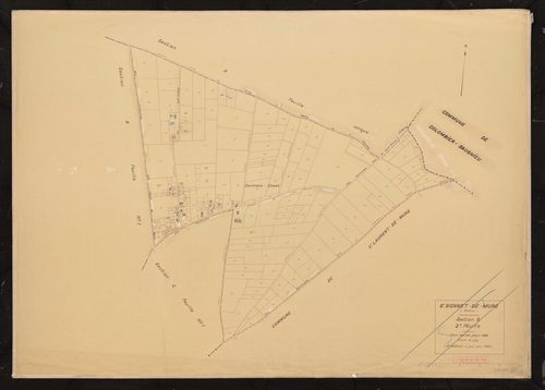 Section B 2e feuille. Plan révisé pour 1936. 2e édition à jour pour 1968.