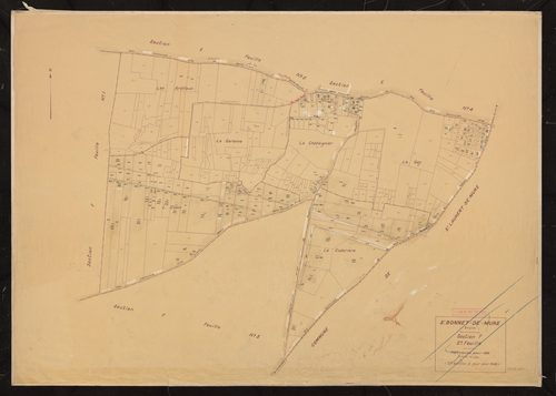 Section F 2e feuille. Plan révisé pour 1936. 2e édition à jour pour 1968.
