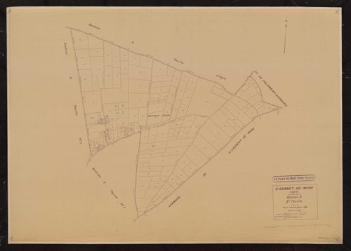 Section B 2e feuille. Plan révisé pour 1936.