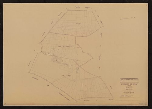 Section C 1ère feuille (partie de l'ancienne feuille unique). Plan révisé pour 1936.