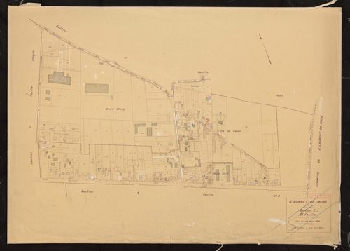 Section C 2e feuille. Plan révisé pour 1936. 2e édition à jour pour 1968.