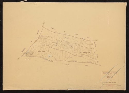 Section E 1ère feuille. Plan révisé pour 1936. 2e édition à jour pour 1968.
