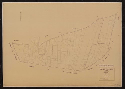 Section F 3e feuille. Plan révisé pour 1936.