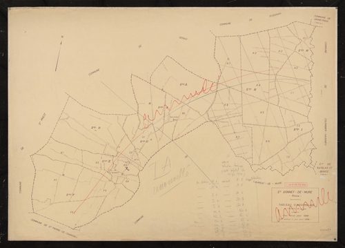 Tableau d'assemblage (TA). Plan révisé pour 1936. 2e édition à jour pour 1968. Plan annulé.