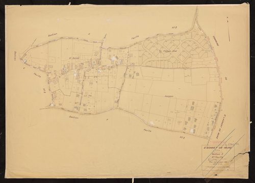 Section E 4e feuille. Plan révisé pour 1936. 2e édition à jour pour 1968.