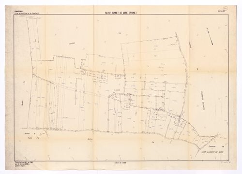 Section ZH. Exemplaire du Cadastre (avec n° des comptes).