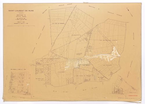 Section D feuille unique. Plan révisé pour 1936. 3e édition à jour pour 1978.
