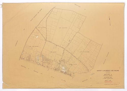 Section E feuille unique. Plan révisé pour 1936. 3e édition à jour pour 1980.