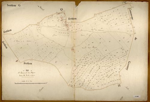 Section G, feuille unique.