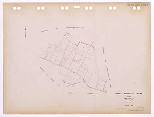 Section K feuille n°1. Plan révisé pour 1936. 3e édition à jour pour 1980.