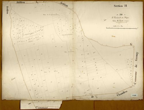 Section H, feuille unique.