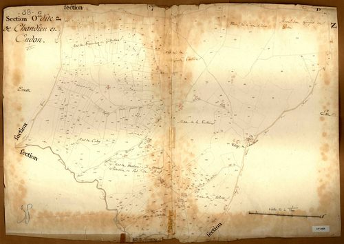 Section O dite de Chandieu et Cudon, feuille unique.