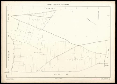 Section BH. Feuille renouvelée pour 1972.