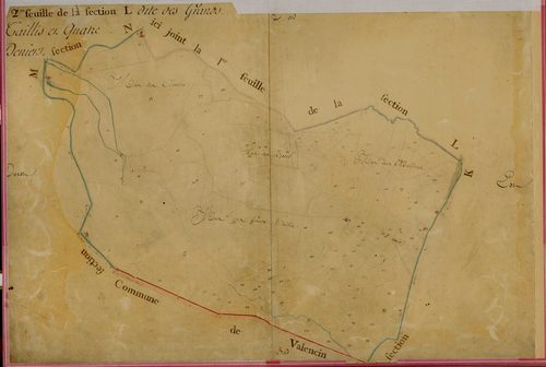 Section L dite des Grands Taillis, feuille n°2.