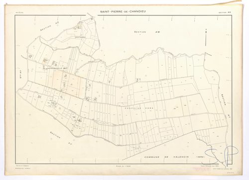 Section AX. Feuille renouvelée pour 1972.