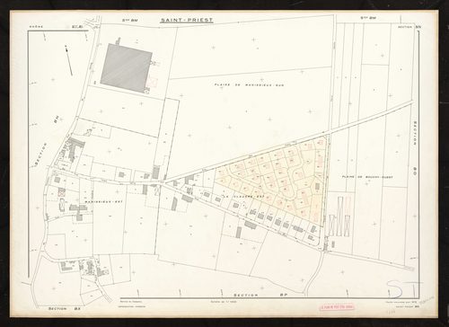 Section BN. Feuille renouvelée pour 1975.