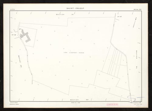 Section AH. Feuille renouvelée pour 1975.