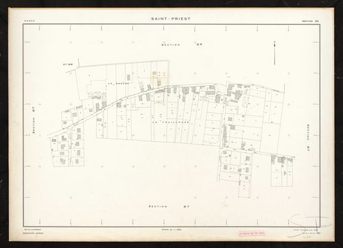 Section BS. Feuille renouvelée pour 1975.