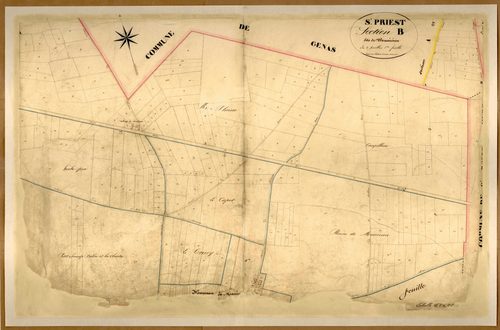 Section B dite de Mancieu, feuille n°1 (parcelles 1-280).