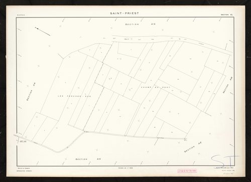 Section AL. Feuille renouvelée pour 1975.