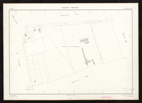 Section BM. Feuille renouvelée pour 1975.