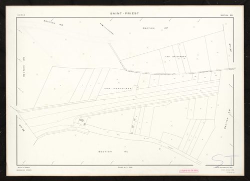 Section AN. Feuille renouvelée pour 1975.