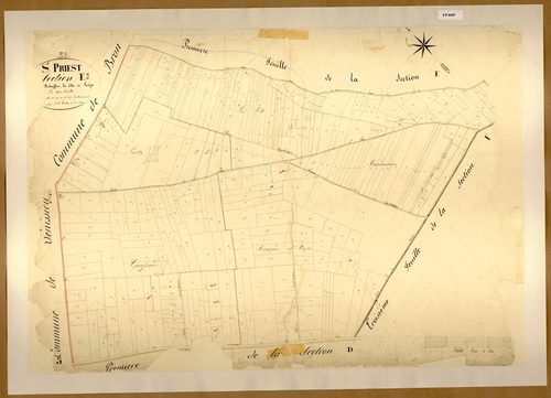 Section E dite de Rebuffert - La Côte et Luèpe, feuille n°2 (parcelles 372-675).