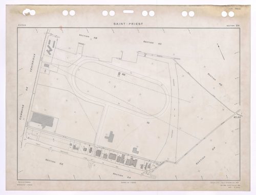 Section EH. Feuille renouvelée pour 1975. 2e édition à jour pour 1979.
